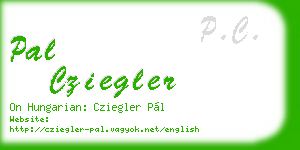 pal cziegler business card