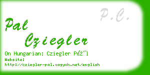 pal cziegler business card